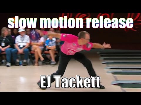 EJ Tackett slow motion release - PBA Bowling