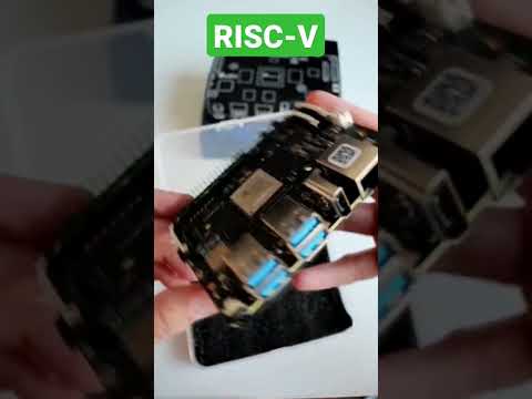 VisionFive computer with RISC-V StarFive SiFive U74 SoC at 1GHz #shorts