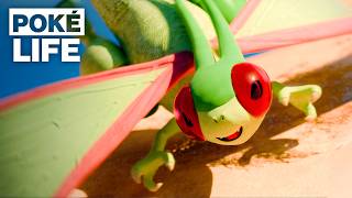 Transformei entradas da Pokédex em um documentário sobre animais | Flygon