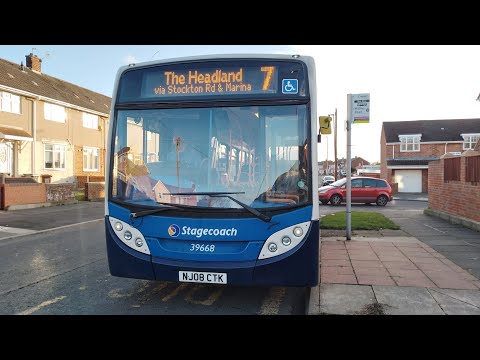 Looking In The Cab Of Stagecoach Hartlepool 39668 NJ08 CTK MAN 14.240 ENVIRO 200