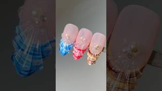 🐚🌊HOW TO do the Colorful 3D Shell Nails! #nails #simplenails #nailgelart #naildesigns #frenchnails
