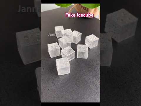 how to make fake icecube with cello tape 🧊😍 #diy #icecube #cellotape #shorts #satisfying #art