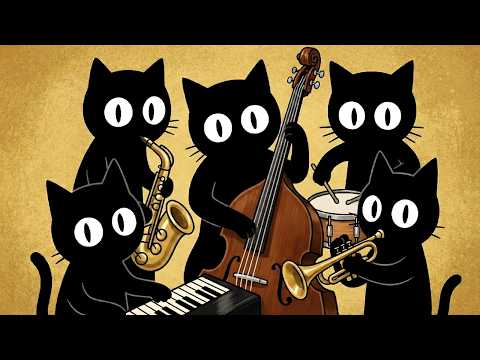 Black Cats Stylish Jazz: Deep Energy & Uplifting Work Instrumental Music