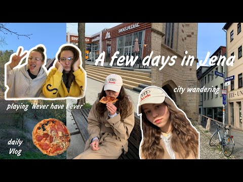 Living alone in Jena🌱🌞/city wandering, cooking, playing ‘Never have I Ever’😂