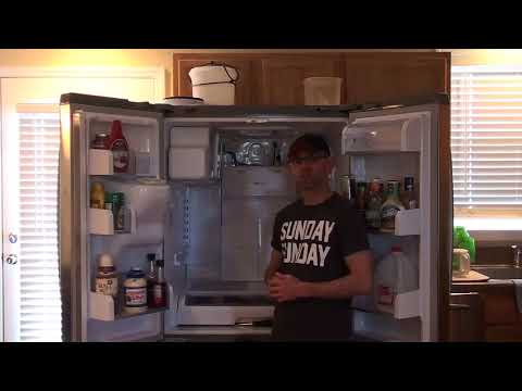 Clearing Defrost Drain Tube On A GE Profile - Fridge Deemed NON REPAIRABLE - See Description