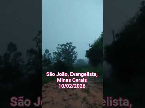 🇧🇷 SÃO JOÃO EVANGELISTA, MINAS GERAIS, 10/02/2026 #chuvas #sitio #chuva #fazenda #nordeste