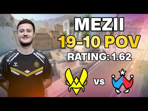 mezii (19-10) Vitality vs Wildcard (Dust2) | BLAST Rivals 2025 Season 1 | PRO POV