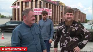 Рамзан Кадыров побывал на месте  реконструкции улиц Ханкальская и Узуева