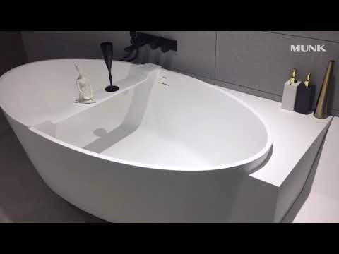 Italian Original Design Solild Surface Freestanding Bathtub
