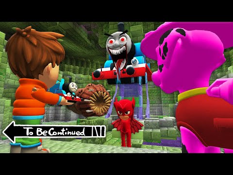 This is real PAW PATROL and PJ MASKS vs THOMAS THE TANK ENGINE.EXE & WORM in Minecraft - Coffin meme