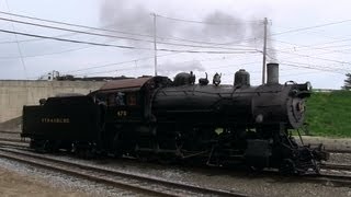 preview picture of video 'N&W 475 at Leaman Place (20MAY2013)'