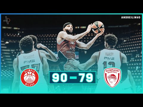 AX Armani Exchange Milan - Olympiacos Piraeus |90-79| ● Full Highlights ● Round 22