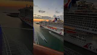 Waking up at sea just hits different Celebrity Apex arriving into Orlando at sunrise