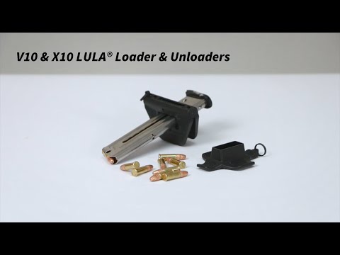 X10-LULA® & V10-LULA® loaders .22LR for narrow single-stack mags with projecting side button - XV80B