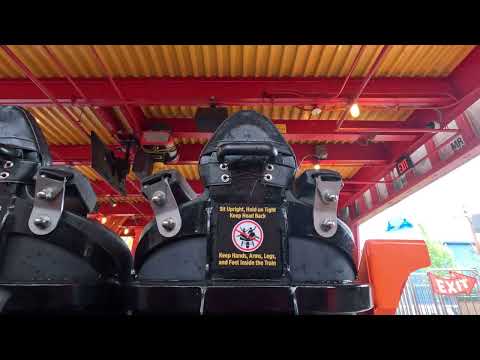 On-ride point of view of Tempesto