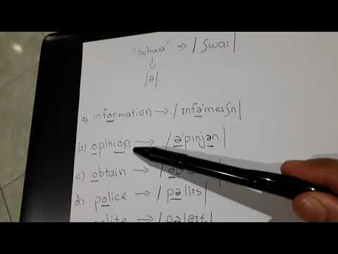 Received Pronunciation in English -- Schwa