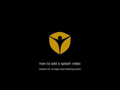 Visionaire Studio Basics: How to add an intro video - method #2