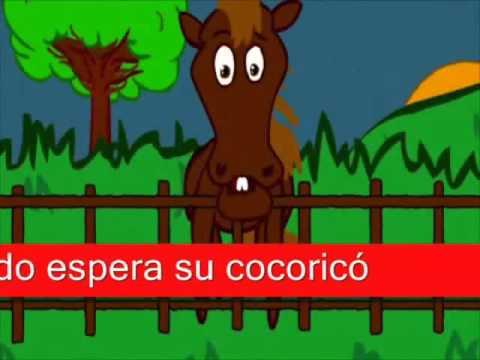 YOUTUBE KIDS CANCIONES DE LA GRANJA EL GALLO PINTO KARAOKE CON LETRA