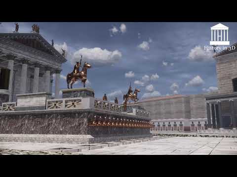 3D Reconstruction of Ancient Rome - Forum Romanum - from "History in 3D"