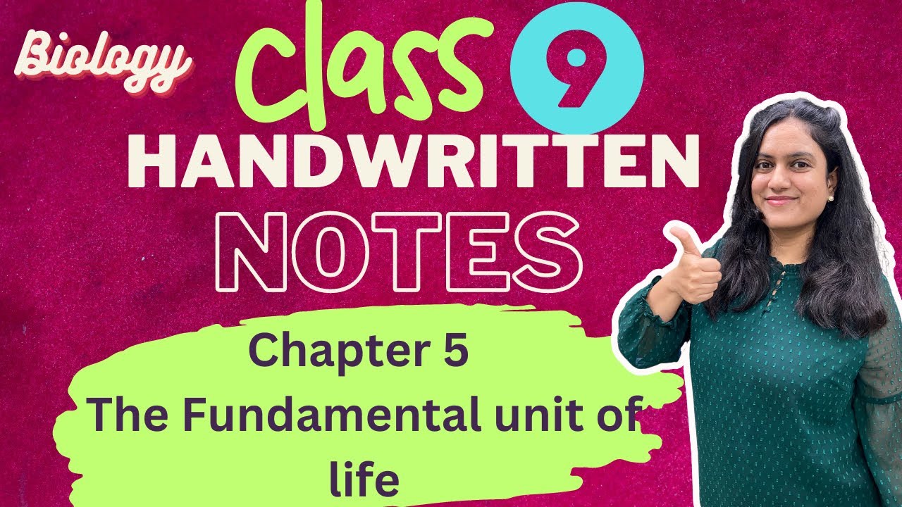 ch 5 class 9 science notes | The fundamental unit of life class 9 notes pdf #class9 #class9biology