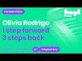 Olivia Rodrigo 1 Step Forward 3 Steps Back Karaoke Piano