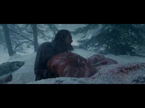 The revenant movie scene _ Leonardo DiCaprio