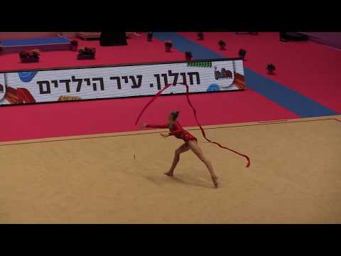 Olena Diachenko (UKR) - Ribbon, Holon Grand Prix 2017