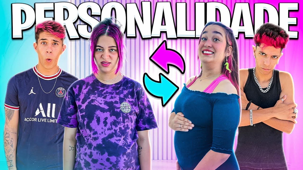 TROCAMOS DE PERSONALIDADE POR 24 HORAS *desafio de casal