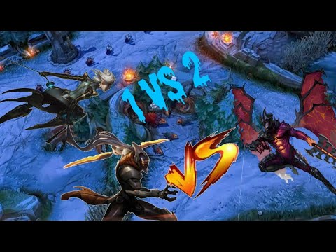 Aatrox vs Master yi and Camille 1v2