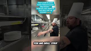THE FLOOR IS LAVA! Inside A Massive Cruise Ship Kitchen HOW... #Shorts #user2211355925