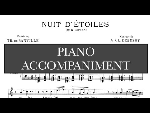 Nuit d'etoiles (C. Debussy) -  F Major Piano Accompaniment