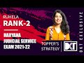 Rank 2 Haryana Judicial Service Exam | Ruhela's Strategy To Crack HJSE in First Attempt