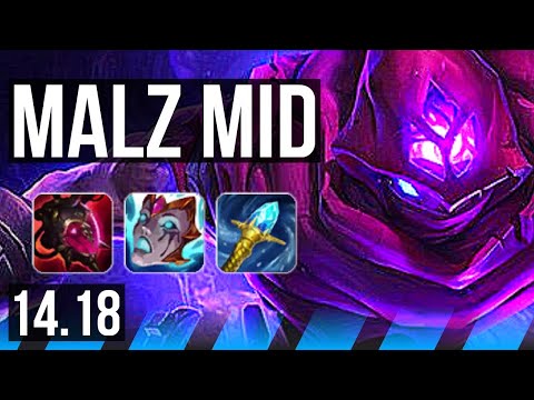 MALZAHAR vs RYZE (MID) | 8/1/6, Rank 10 Malz | BR Master | 14.18