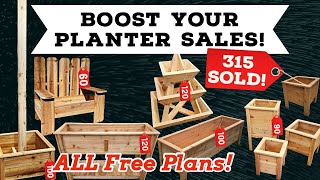 Planter Box Selling Tips and Tricks. Make Money Woodworking. Projects That Sell.