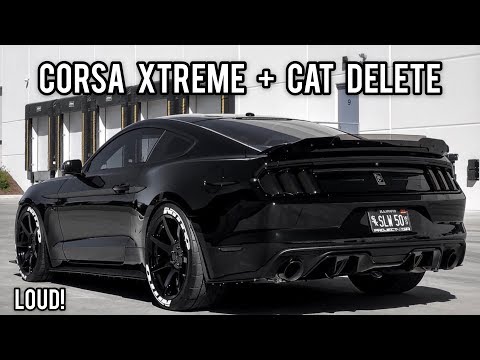 Corsa Extreme and Cat Delete - 2016 Mustang GT (ColdStart/Revs/Flyby/GhostCam)