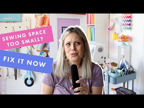 Tiny Sewing Space???? Fix it Now with these Small Room Sewing Space Hacks!
