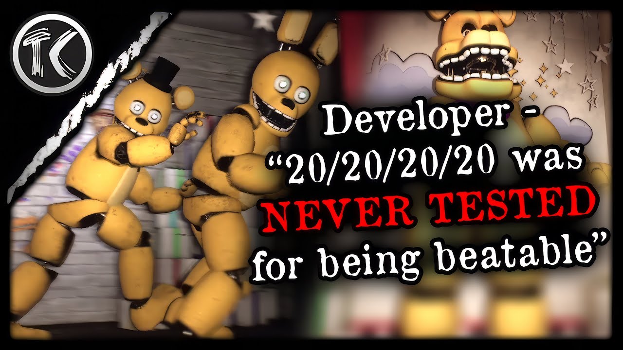 92% of Players Have QUIT THIS GAME (Those Nights at Fredbear's 20/20/20/20 Mode)