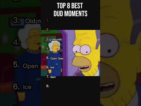 Ranking The Best Dud Moments #funny #simpsons #ranking