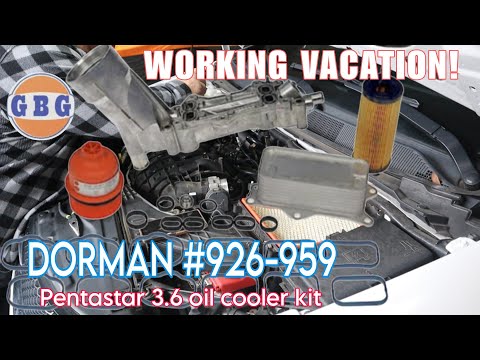 Pentastar 3.6 oil filter housing/cooler replacement with Dorman 926-959 aluminum kit!