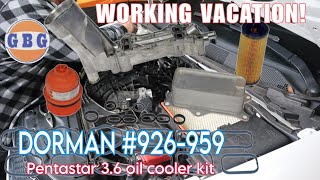 Pentastar 3.6 oil filter housing/cooler replacement with Dorman 926-959 aluminum kit!