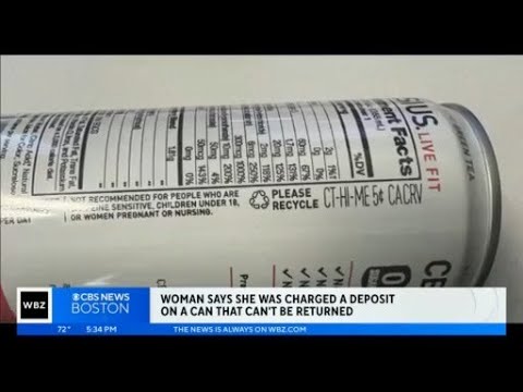 Mass. stores charging 5 cent deposit on energy drink cans that can't be returned