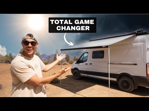 Is an Awning Worth It for Van Life? |  FIAMMA F45s Awning Install & Review 🔧
