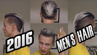 2016 Men's Undercut Hairstyle and Haircut with an Ombre fade