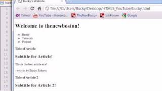 HTML5 Tutorial - 14 - Flexible Box Model