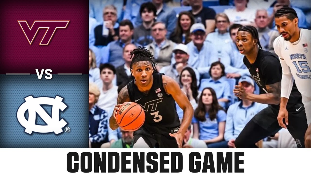 Virginia Tech vs. North Carolina Condensed Game | 2025-26 ACC Men's Basketball