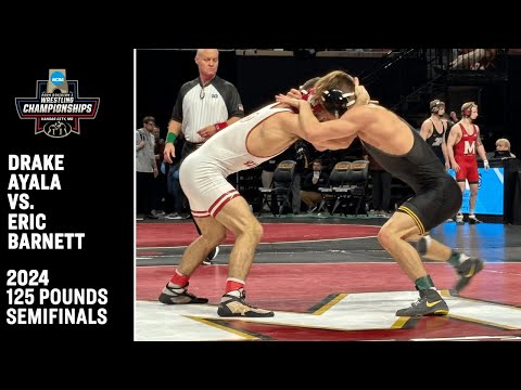 Drake Ayala v. Eric Barnett: 2024 NCAA wrestling semifinal (125 pounds)