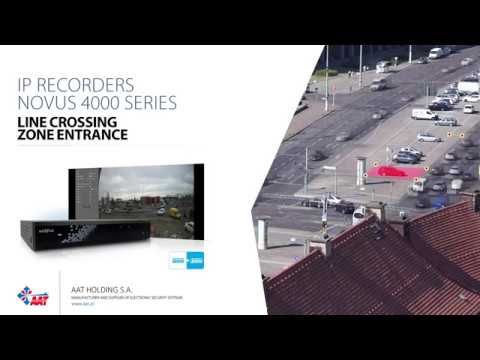 Novus NVR 4000 - Line cross detection and zone entrance