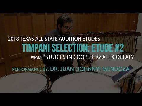TMEA 2018 Percussion All-State Music: Timpani Etude