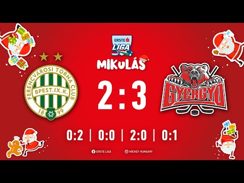 Gólösszefoglaló EL 102 - FTC-Telekom - Gyergyói Hoki Klub 2-3 20221206