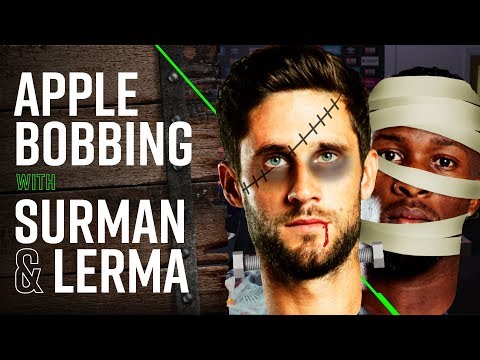 HILARIOUS APPLE BOBBING 🎃 | Jefferson Lerma v Andrew Surman Halloween special!